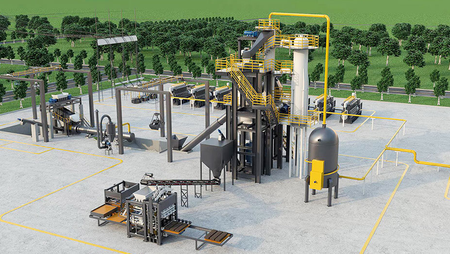 城市垃圾回收生工藝流程三維動畫視頻案例